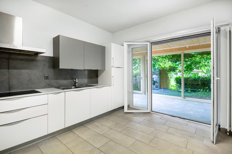 Cucina con veranda