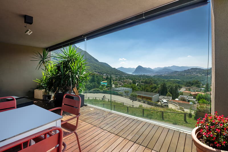 Terrazza con vista aperta