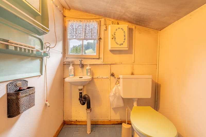 WC mit kleinem Aussichtsfenster