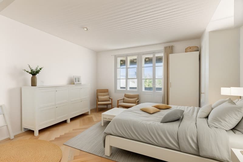 Chambre étage - Après travaux (exemple)