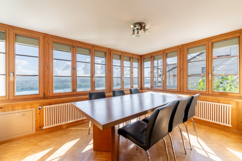 Esszimmer im 1. OG mit Seeblick