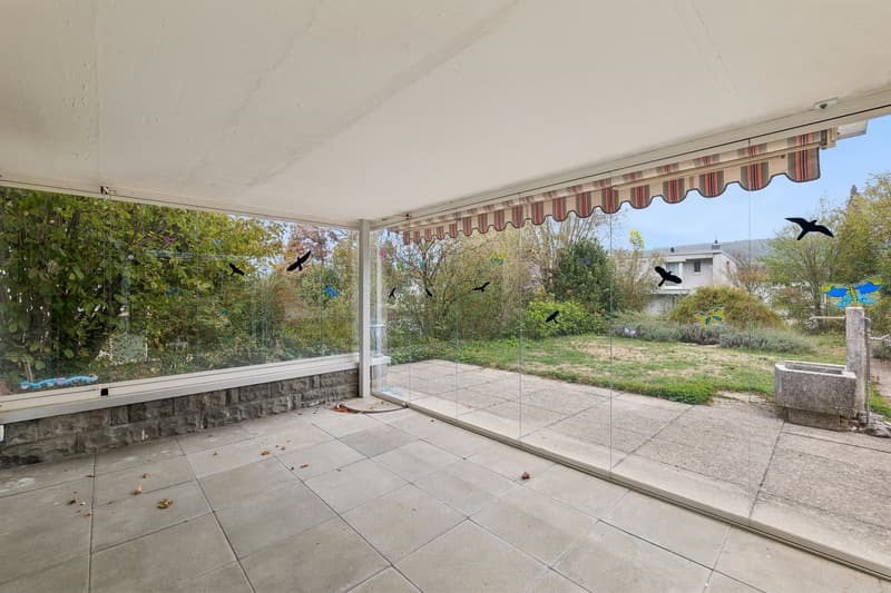 Blick aus dem Wintergarten
