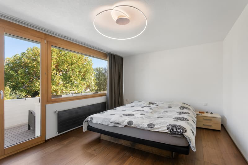 Schlafzimmer mit eigenem Balkon