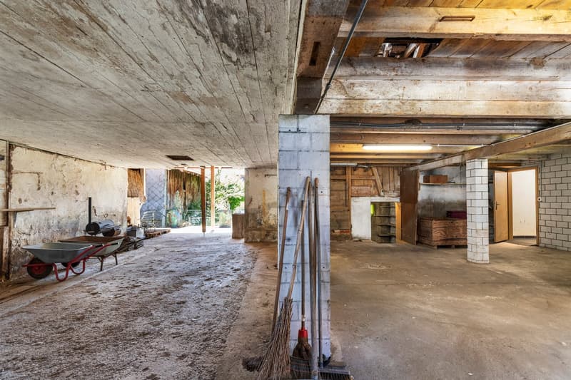 Maison d'angle avec grange, étable et jardin : potentiel de rénovation abordable à Buch SH (12)