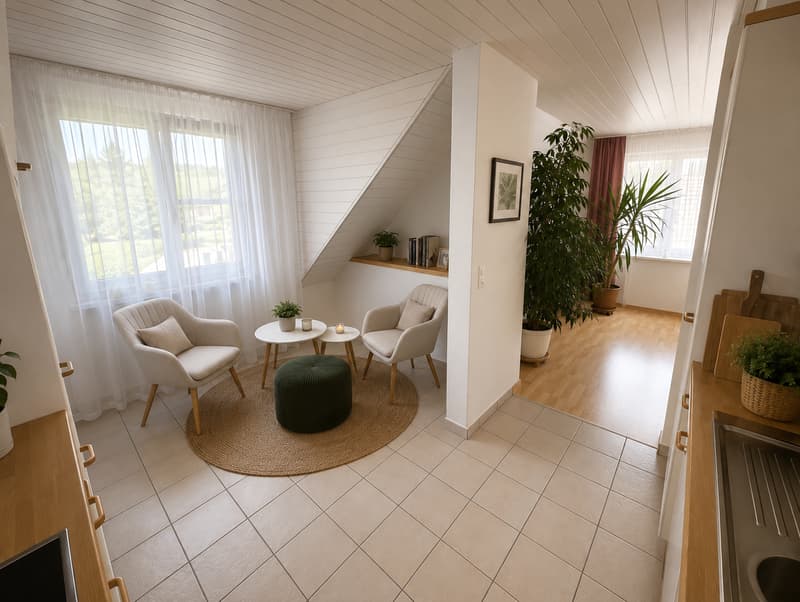 Your new home: 97.6 m² attic apartment in Müllheim (4)