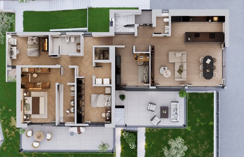 Residenza Le Gemme - Esclusivo Appartamento Attico con grandi terrazze e vista lago (30)