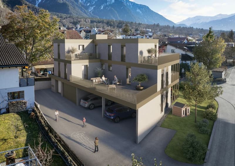 Appartement de jardin exclusif avec beaucoup d'intimité - 5,5 pièces à Trimmis (6)