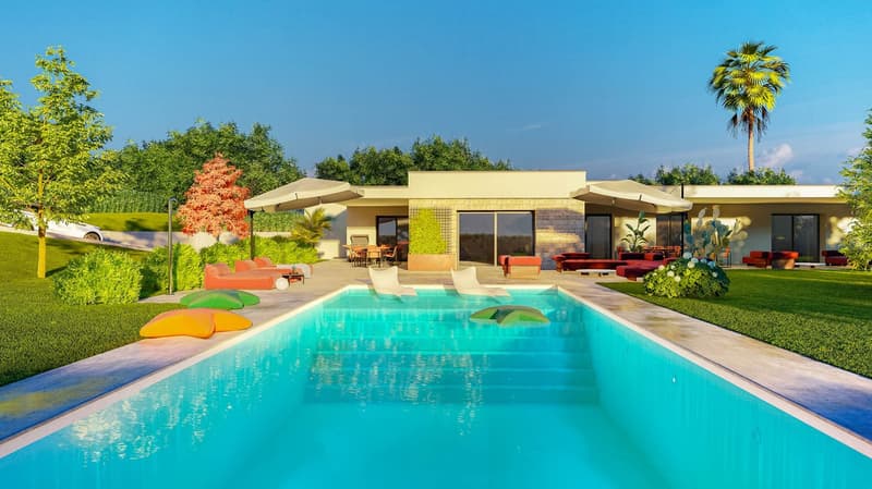 Magnifica villa con piscina, giardino, sala cinema e palestra a Coldrerio (1)
