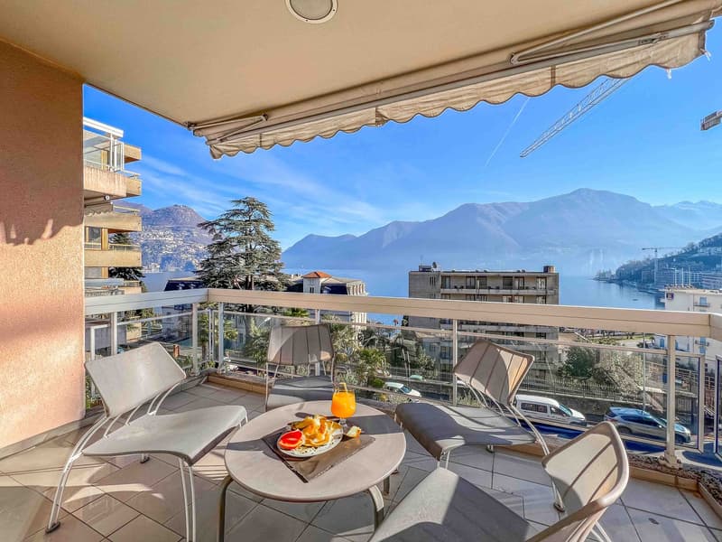 Prestigioso appartamento vista lago a Lugano (1)