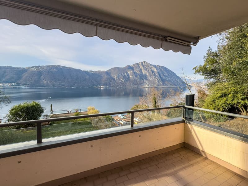 Appartement avec vue sur le lac et jardin à Bissone (9)
