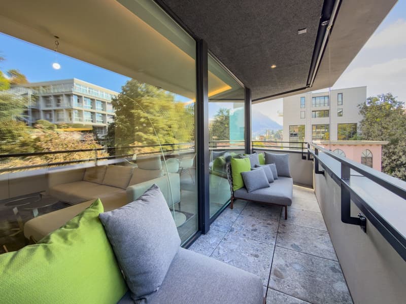 Dachwohnung mit Seeblick, 3.5 Zimmer zur Miete in Lugano (5)