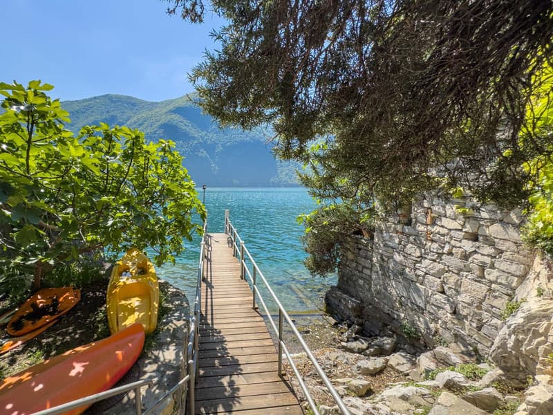 Lakefront house to be renovated with approved project in Gandria (5)