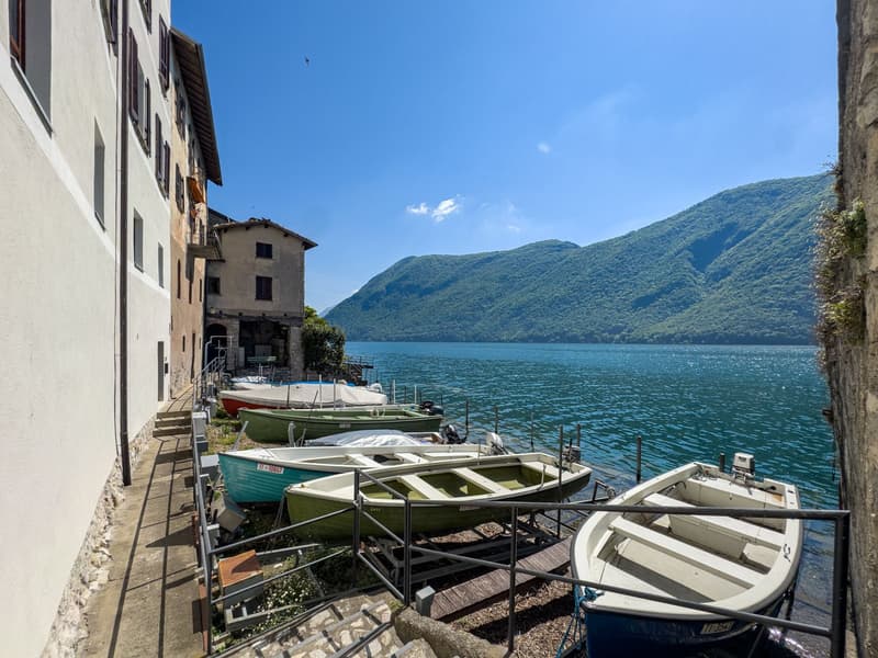 Lakefront house to be renovated with approved project in Gandria (6)
