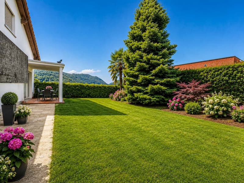 Detached house with large garden in Gentilino (2)