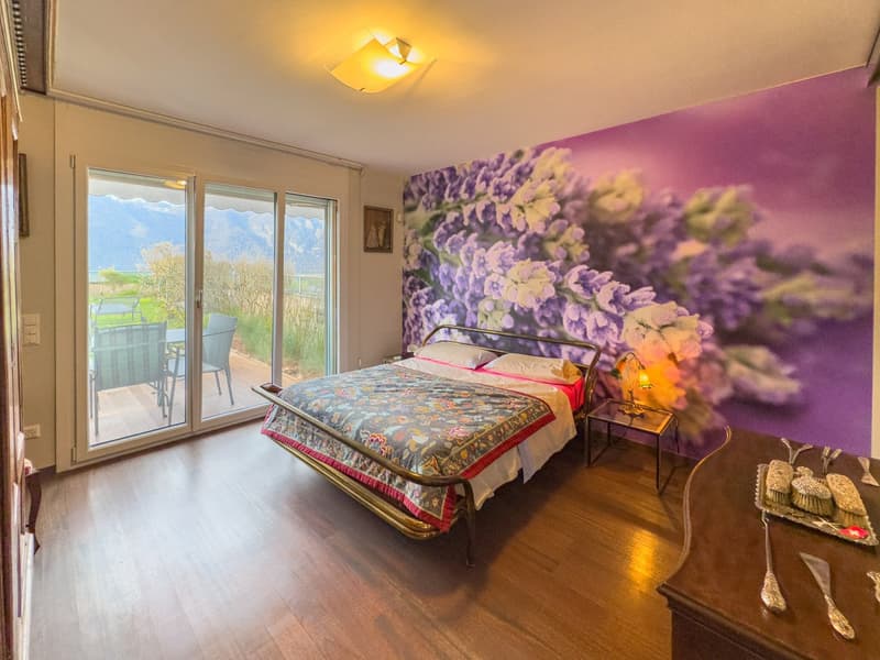 Appartement mit Seeblick und Garten in Bissone (5)