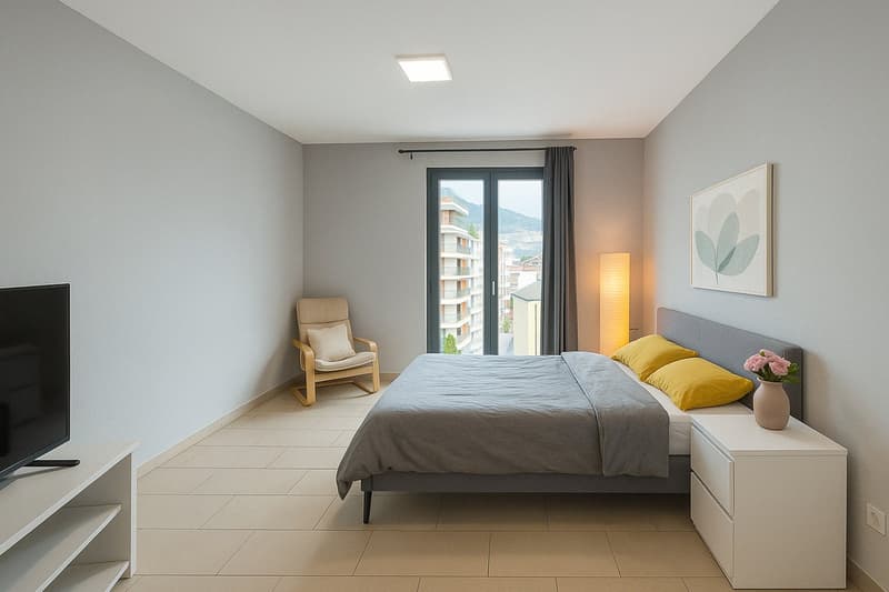 3.5 locaux de construction récente à Molino Nuovo (3)