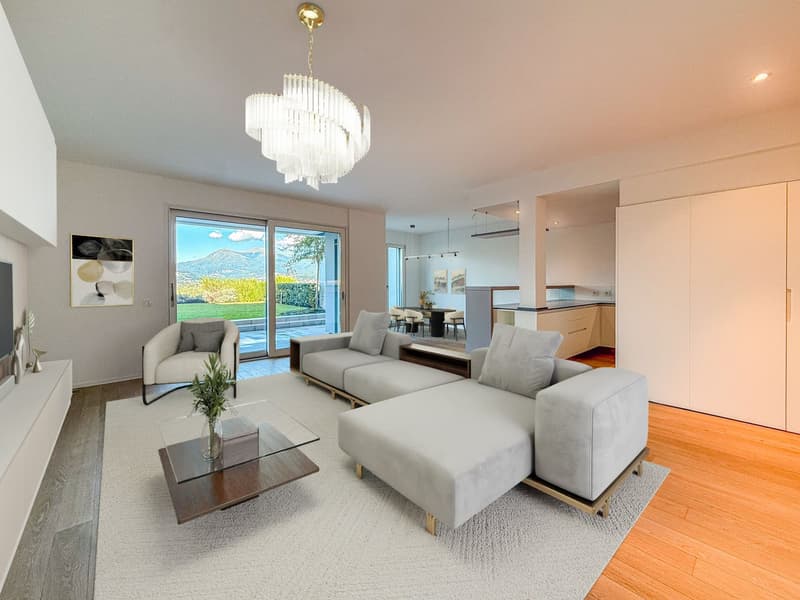 Prächtige 4.5 Zimmer Luxuswohnung mit Seeblick in Paradiso (1)