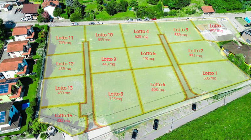 Parcelles de terrain constructibles à Morbio Inferiore (2)