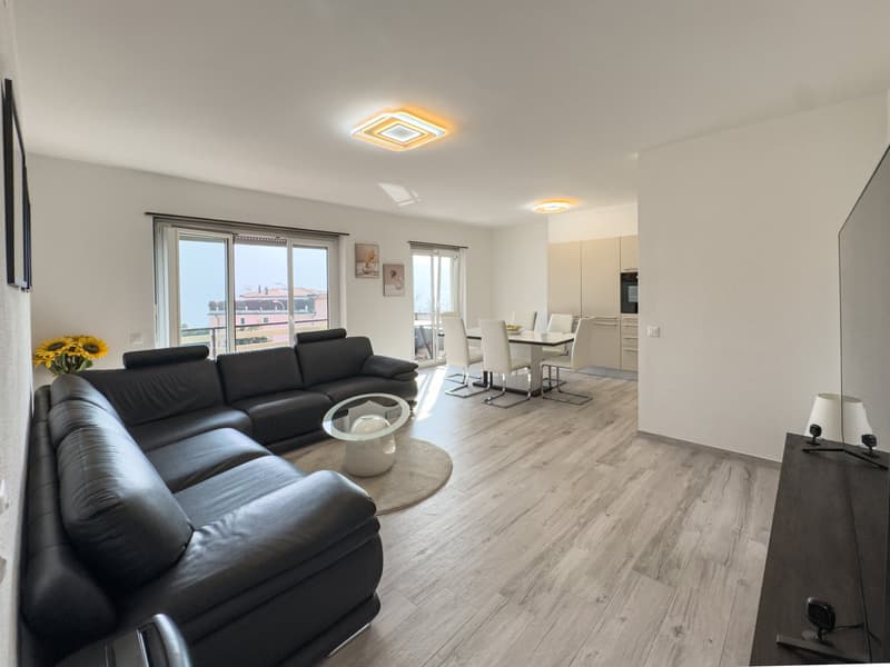 Wohnung 3.5 Zimmer mit teilweisem Seeblick in Melide (1)