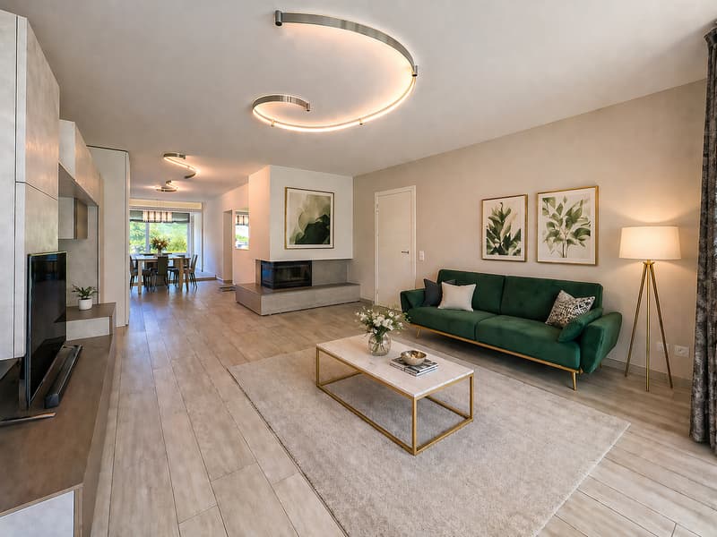 Geräumige Wohnung mit Seeblick in Carona (1)