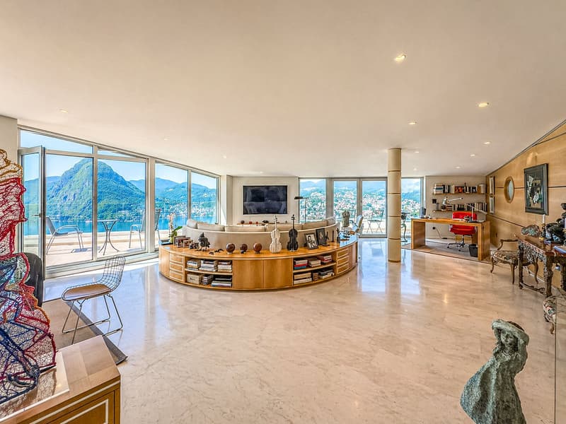 Appartamento duplex di lusso vista lago ad Aldesago (2)
