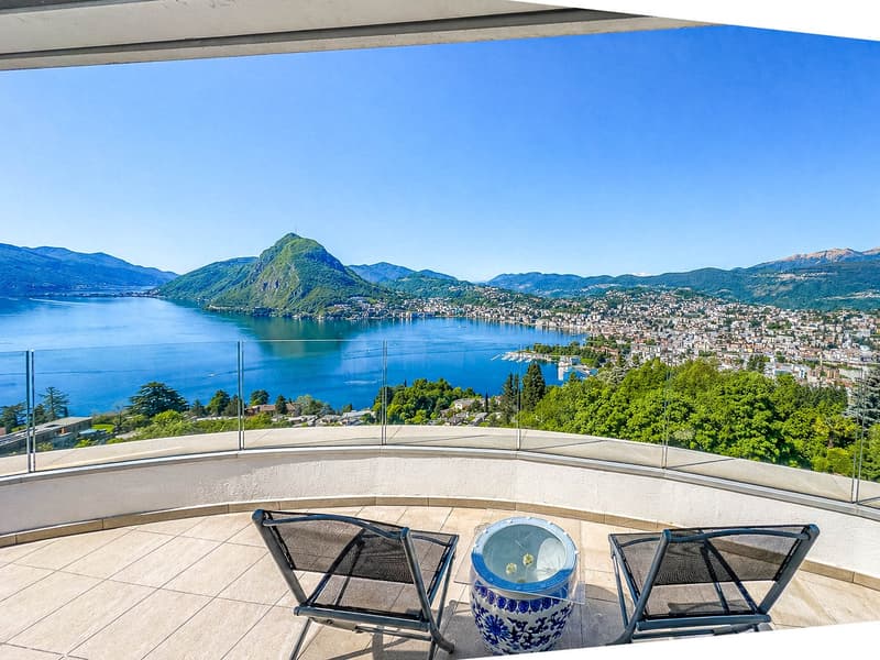 Appartamento duplex di lusso vista lago ad Aldesago (5)