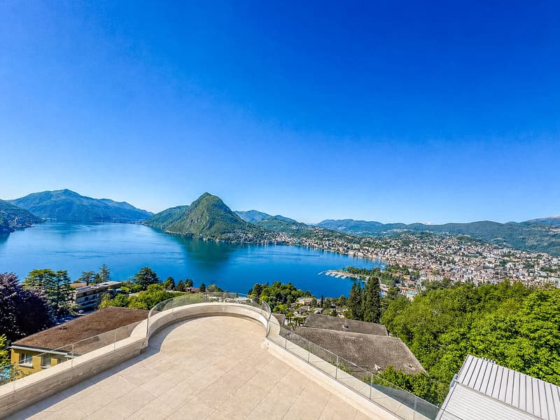 Appartamento duplex di lusso vista lago ad Aldesago (6)
