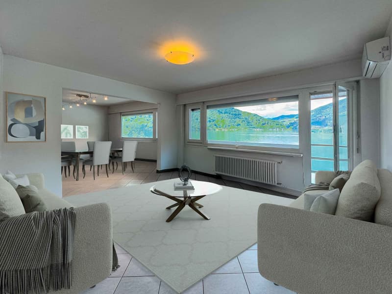 Villa direttamente sul lago con posti barca privati (2)