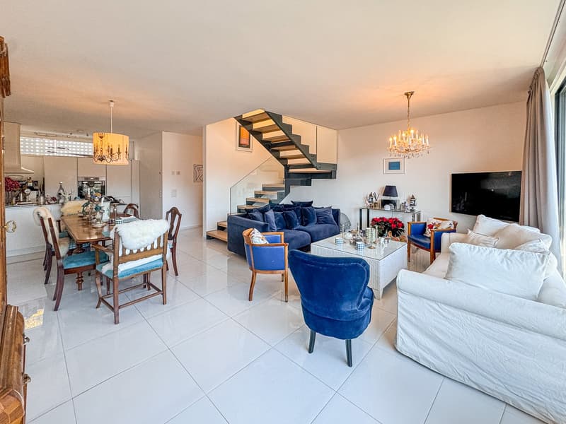 Moderna casa contigua con giardino ad Agno (1)