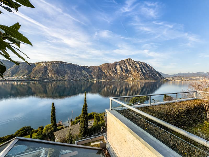 Appartamento vista lago con giardino a Bissone (7)