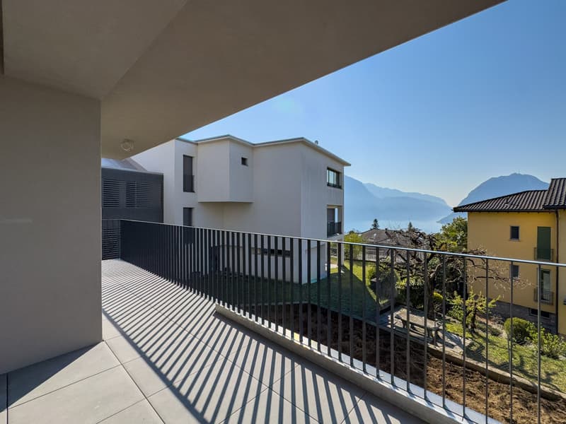 Moderno 3.5 locali vista lago di nuova costruzione a Massagno (10)