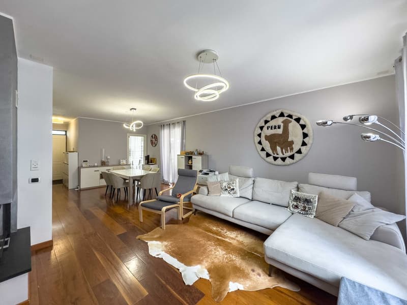 Grande e luminosa casa gemella a Melano (1)