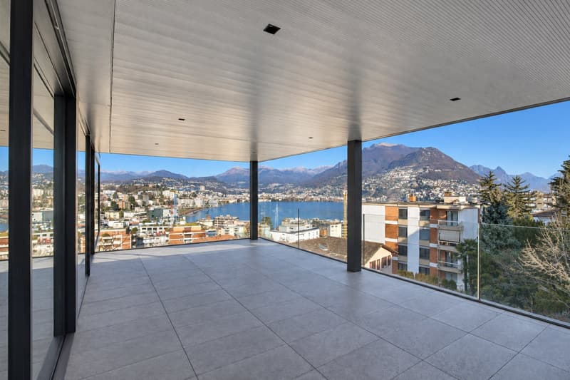 Esclusivo attico con splendida vista lago a Paradiso (7)
