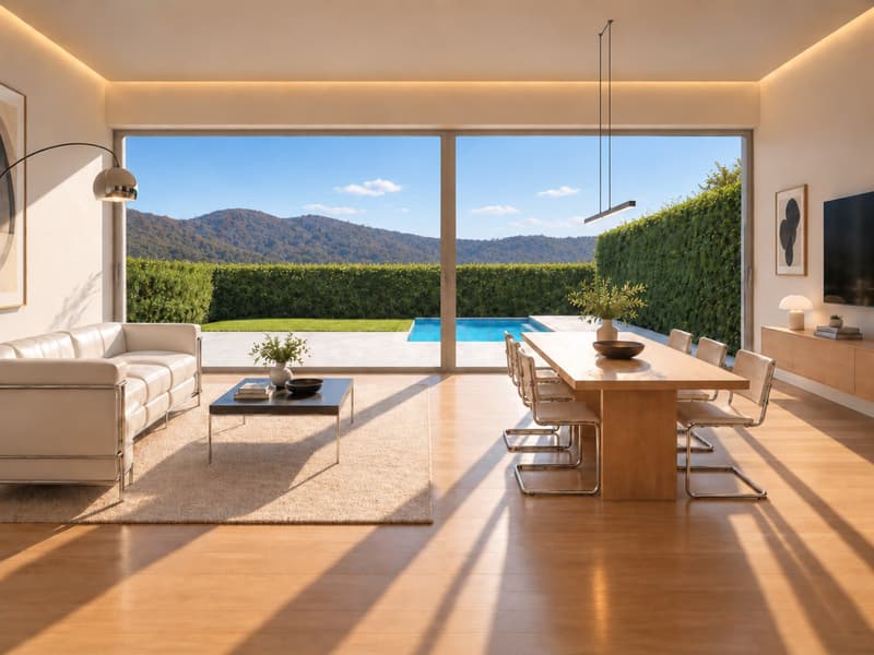 Casa contigua in costruzione con piscina a Villa Luganese (2)