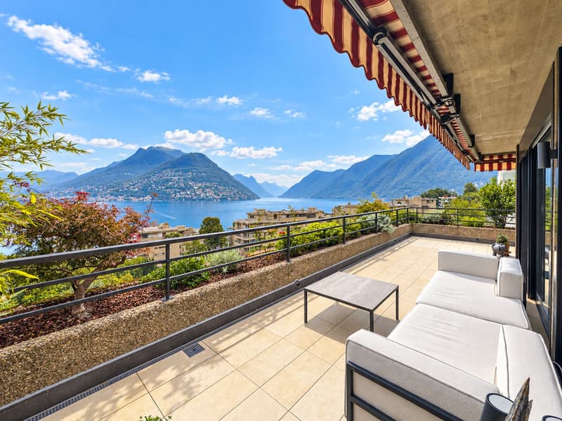 Ampio appartamento 4.5 locali vista lago a Paradiso (6)