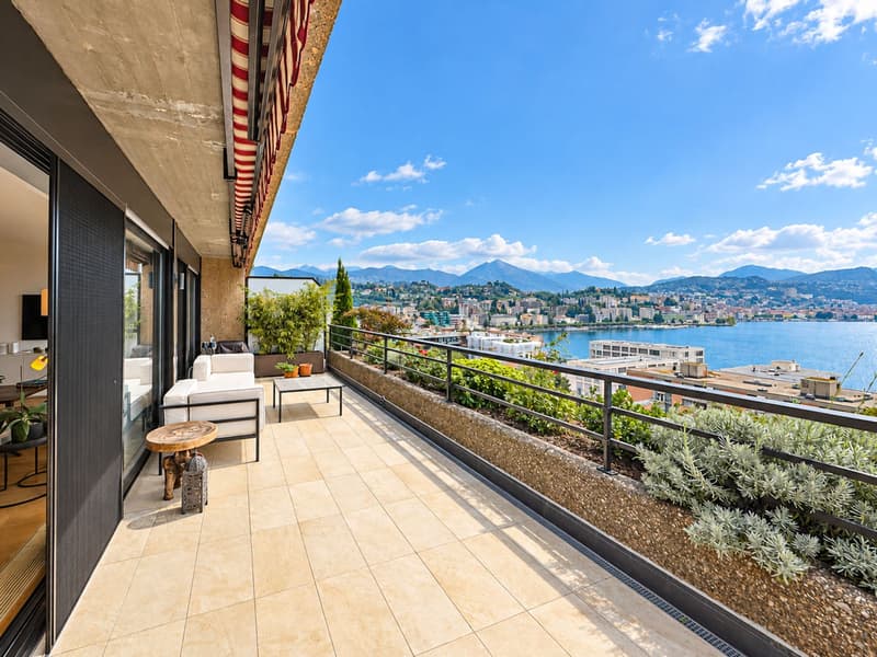 Ampio appartamento 4.5 locali vista lago a Paradiso (7)