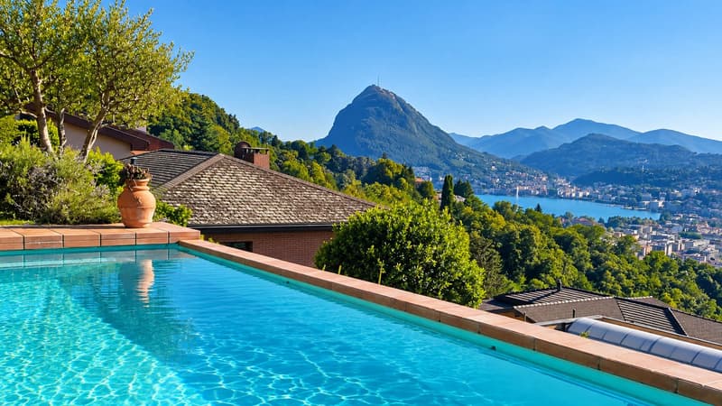 Villa con piscina e giardino a Pregassona (17)
