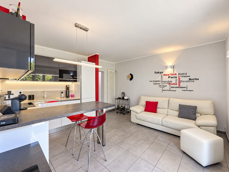 Appartamento 3.5 locali con giardino in affitto a Carona (1)