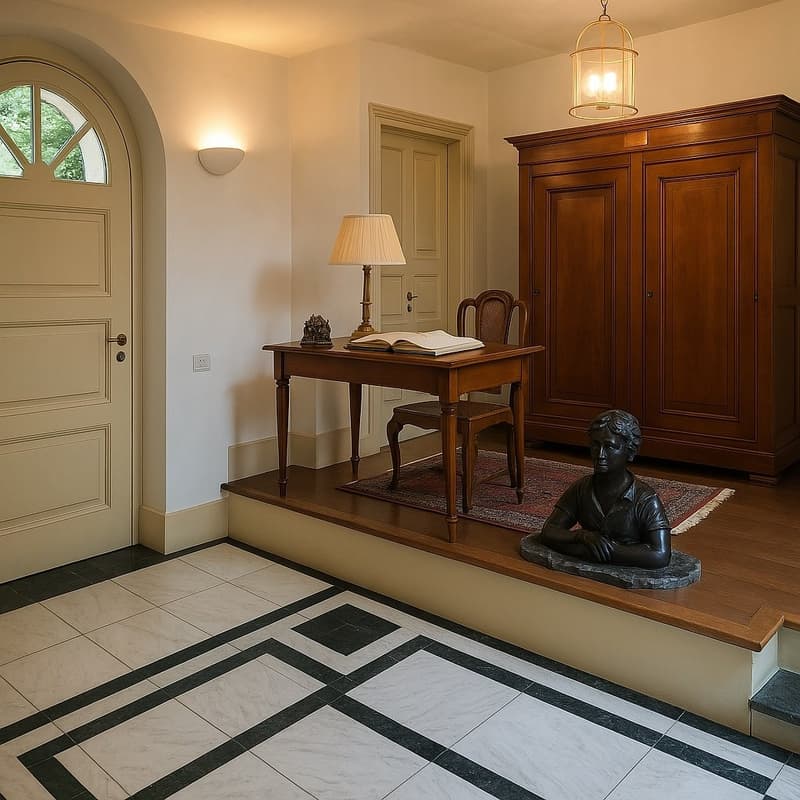 Villa elegante con bel parco e piscina privata in posizione tranquilla e soleggiata (9)