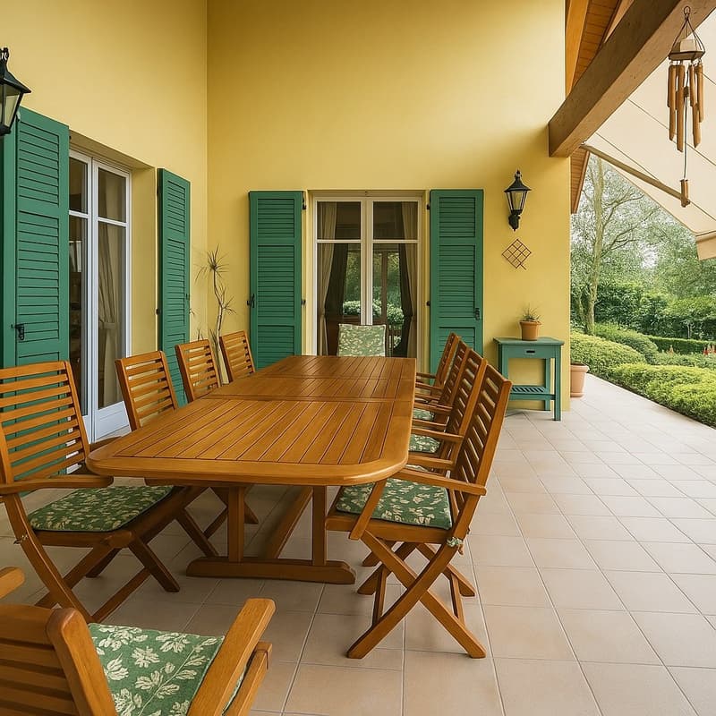 Villa elegante con bel parco e piscina privata in posizione tranquilla e soleggiata (22)