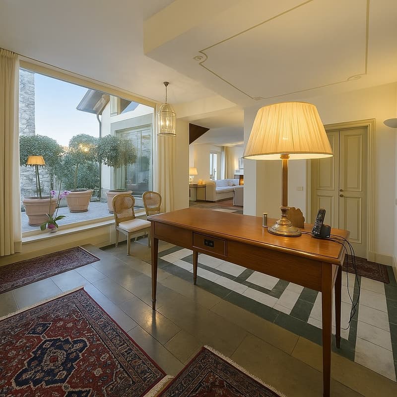 Villa elegante con bel parco e piscina privata in posizione tranquilla e soleggiata (8)