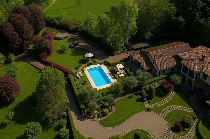 Villa elegante con bel parco e piscina privata in posizione tranquilla e soleggiata (23)