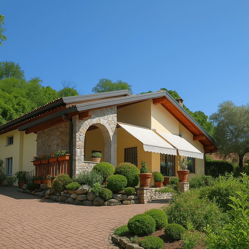 Villa elegante con bel parco e piscina privata in posizione tranquilla e soleggiata (19)