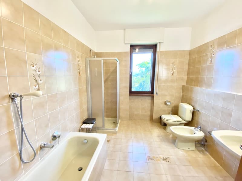 Villa grande e curata in posizione tranquilla e soleggiata con piscina privata e vista da sogno sul lago. (12)