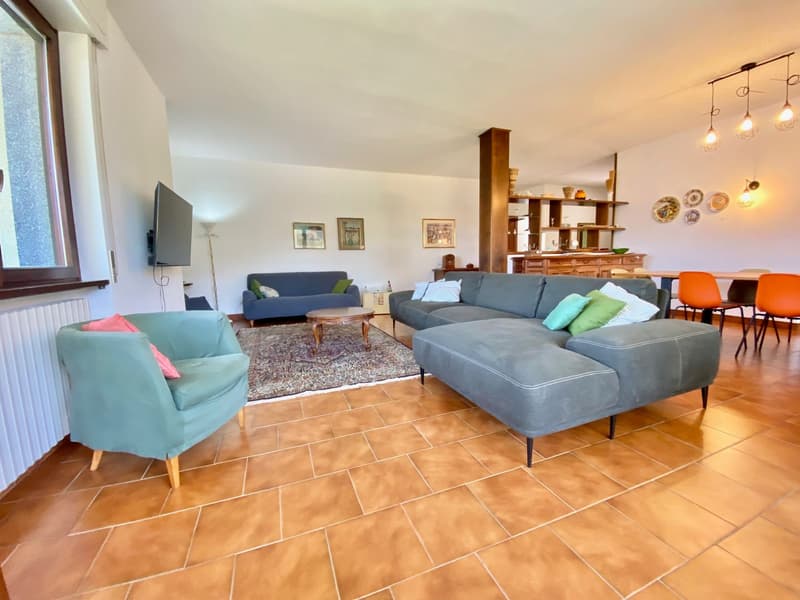 Villa grande e curata in posizione tranquilla e soleggiata con piscina privata e vista da sogno sul lago. (4)