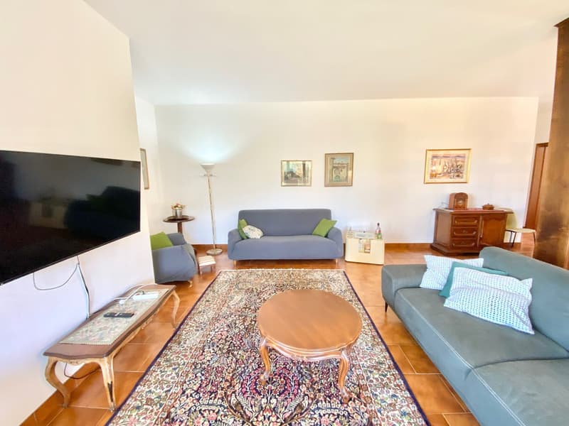 Villa grande e curata in posizione tranquilla e soleggiata con piscina privata e vista da sogno sul lago. (5)