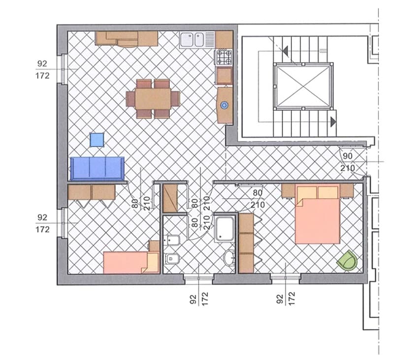 Location à long terme ! Appartement 3 pièces rénové au centre de Laveno, à seulement 2 pas du lac (12)