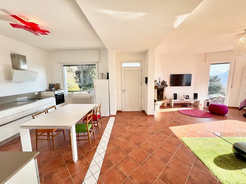 Bella e moderna villa in una posizione tranquilla e soleggiata con piscina privata e vista mozzafiato sul lago (2)