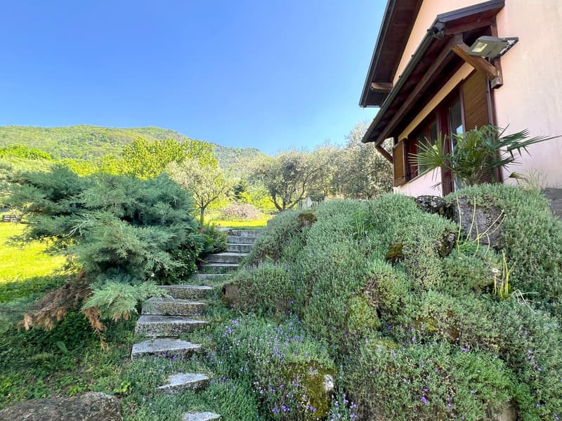 Bella villa immersa nella natura con garage e vista sul Lago Maggiore e le montagne circostanti (23)