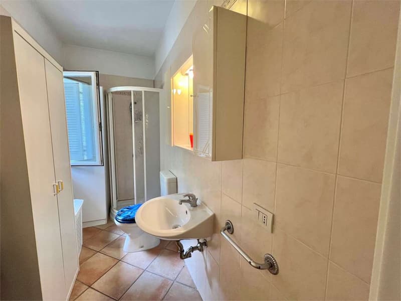Carefully furnished three-room apartment with large terrace, garden and condominium pool (8)